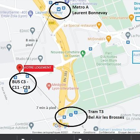 Appartement Renove Pour 6 Avec Parking Villeurbanne Exteriör bild